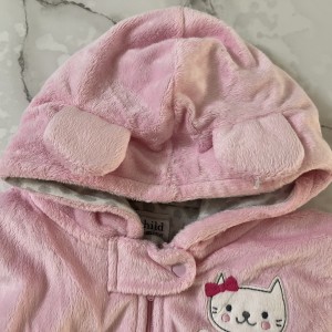 سرهمی کارترز مخملی مدل گربه صورتی