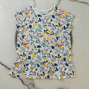 تیشرت آستین چیندار ‌‌گل گلی kids