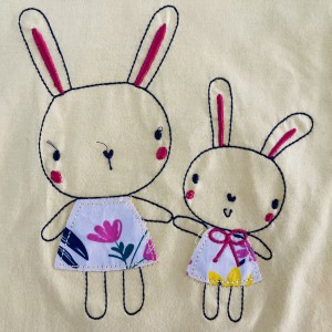 تیشرت و شلوارک خرگوش زرد وچیون kids