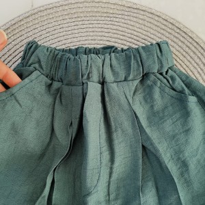 تیشرت و شلوارک فلور سبز kids