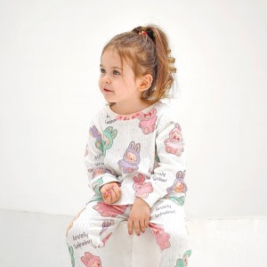 ست بلوز شلوار راحتی کبریتی لبوبو kids