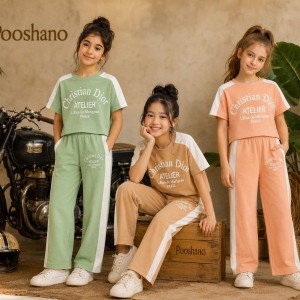 کراپ شلوار Dior گلبهی kids