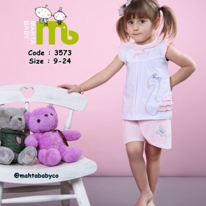 بلوز شلوارک فلامینگو مهتابیبی 3573
