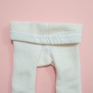 جوراب شلواری گرم تو کرکی سفید آی تک