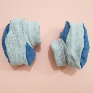 پاپوش طوسی آبی نیلی