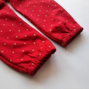 بادی و شلوار کریسمس طوسی زرشکی وچیون