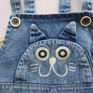 بیلرسوت جین آبی گربه kids