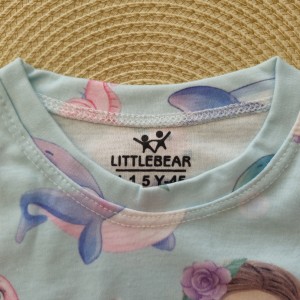 تیشرت و شلوار راحتی پری دریایی kids