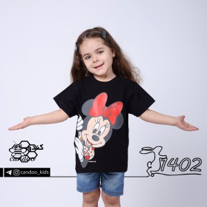 تیشرت آستین کوتاه مشکی میکی موس kids