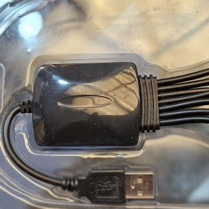 هاب 7 پورت برق خور قوی با آداپتور  USB 2.0