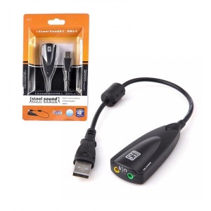 کارت صدا اکسترنال 7.1 کاناله USB کابلی
