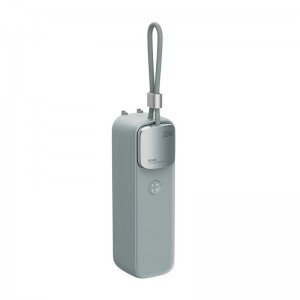 پاوربانک به همراه اداپتور شارژ 30وات 5000 میلی آمپر راک ROCK Portable GaN3
