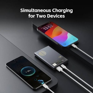 پاور بانک مگسیف بی سیم مغناطیسی 10000mAh راک مدل رترو   ROCK POWER RETRO