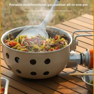اجاق گاز و ماهیتابه کمپینگ قابل حمل
