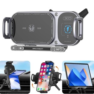 هولدر وایرلس شارژ اتوماتیک خودرو مدل XO-WX042