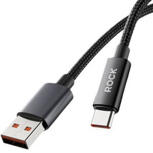 کابل شارژ یو اس بی به تایپ سی 1 متری فست شارژ راک مدل  ROCK Z28 کد 1760