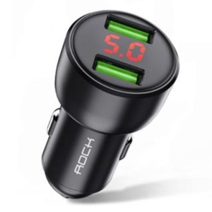 شارژر فندکی فست شارژ ماشین راک ROCK-H9