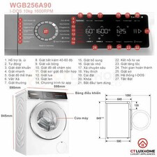 ماشین لباسشویی بوش مدل BOSCH WGB256A90