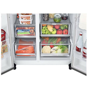 یخچال فریزر ساید بای ساید 34 فوت ال جی مدل GR-X348CSFS استیل