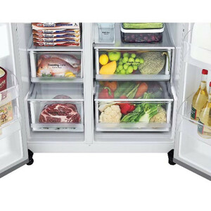 یخچال فریزر ساید بای ساید 24 فوت ال جی مدل GC-J267FLJWسفید