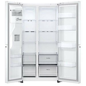 یخچال فریزر ساید بای ساید  ال جی مدل GC-J257SQSV سفید