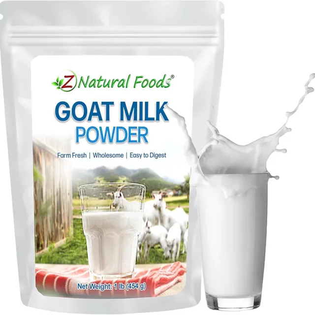 شیر خشک  خالص  وکامل بز هلندی مخصوص بزرگسالان454 گرمی برند znutral food