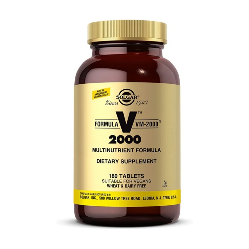 مولتی ویتامین گیاهی VM 2000 سولگار ( 180 عددی ) ساخت آمریکا