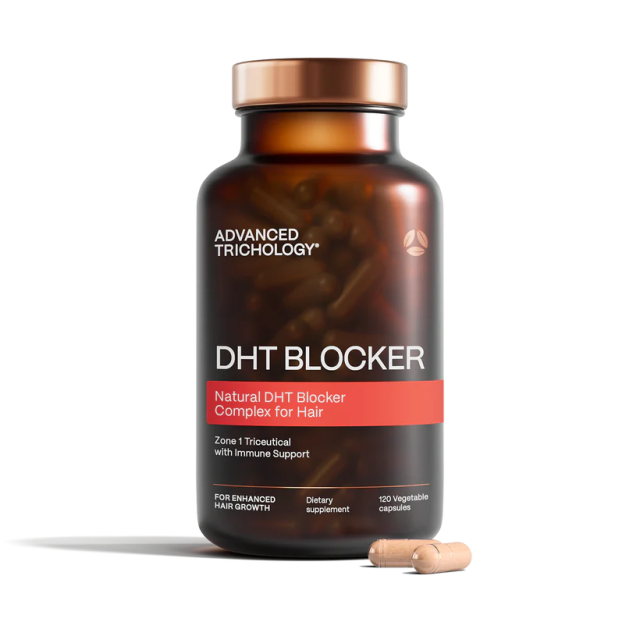 مسدود کننده DHT blocker, ضد ریزش و رشد مجدد مو برند Advanced trichology