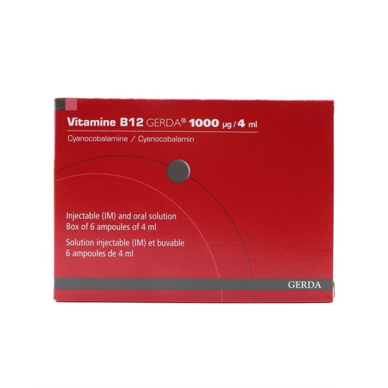 آمپول خوراکی تزریقی ویتامین b12 گردا