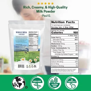 شیر خشک طبیعی کامل گاو هلندی ۴۵۴ گرمی برند znutral food