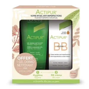 پک actipur شامل بی بی کرم گلد 30 میل + ژل شستشوی 100 میل برند NOREVA