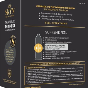 کاندوم غیرلاتکس و بسیار نازک SKYN Supreme Feel