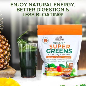 پودر پروبیوتیک گیاهی ۴۵۰ گرمی مدل super greens