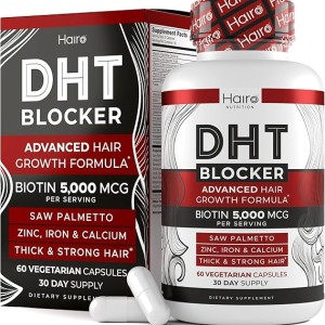 مکمل گیاهی رشد مو  و مسدودکننده DHT BLOCKER    برند Hairo Nutrition