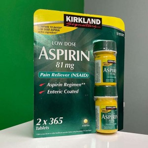 آسپرین دوز 81 برند کرکلند 365 عددی و 2*365 عددی