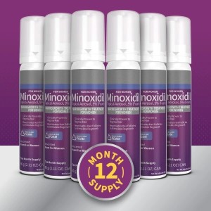 فوم موضعی ماینوکسیدیل 5% بانوان کرکلند ساخت آمریکا Kirkland Minoxidil 5% Topical for Men پک 6 عددی