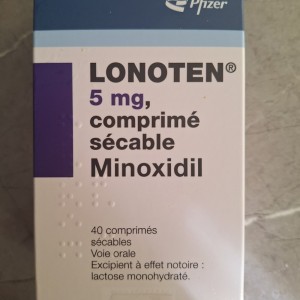 مکمل‌‌ خوراکی ماینوکسیدیل ( Lonoten 5 mg ) 40 عددی ساخت شرکت فایزر فرانسه