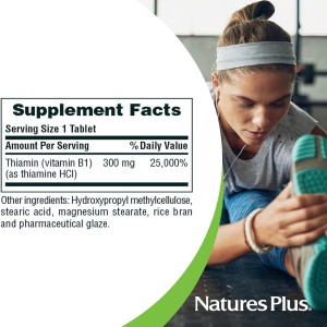 مکمل گیاهی افزایش دهنده انرژی ب ۱ دوز ۳۰۰ میلی گرم ۹۰ عددی برند nature plus ساخت آمریکا