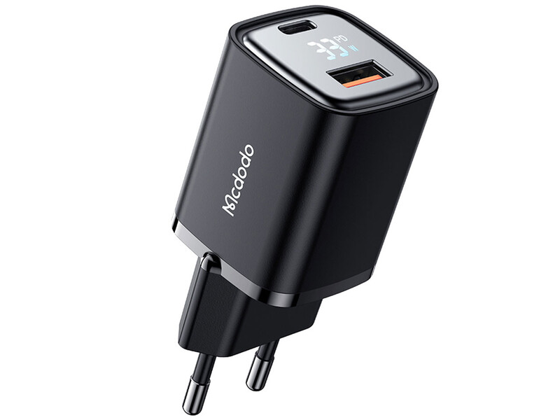 شارژر دیواری یو اس بی و تایپ سی مک دودو Mcdodo CH-1701 Digital Display Fast Charger