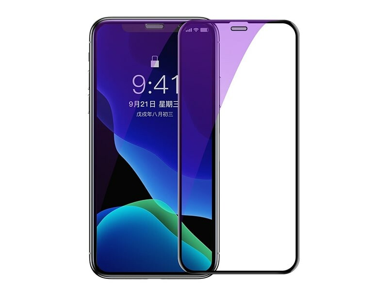 محافظ صفحه نمایش شیشه‌ ای بیسوس آیفون 12مینی Baseus Anti Bluelite 0.3mm Full screen &amp; Full glass