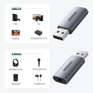 بهترین مبدل صدای USB به جک 3.5 میلی‌متری یوگرین