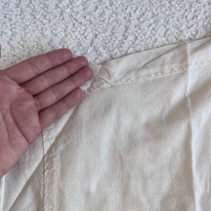 شومیز کتان سفید-شیری