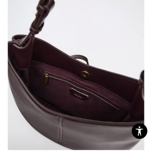کیف زرشکی زارا کد 3912
