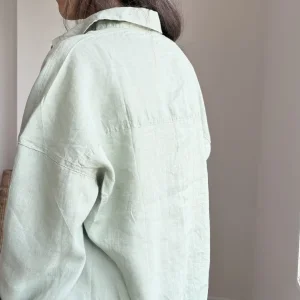 شومیز لینن صدری کد 3587