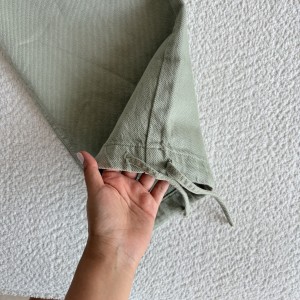شلوار کتان کج راه 7435
