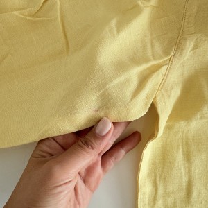 شومیز لینن لیمویی کد 3679