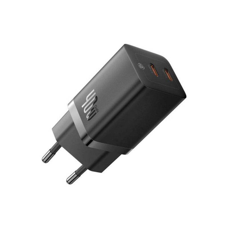 شارژر دیواری 2 پورت 40 وات بیسوس مدل GaN 5 Pro
