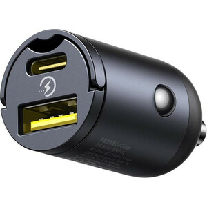 شارژر فندکی 30 وات دو پورت بیسوس مدل Tiny Star VCHXX-UC