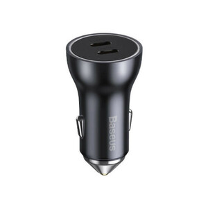 شارژر فندکی 60 وات بیسوس مدل Dual USB-C CGJM000213
