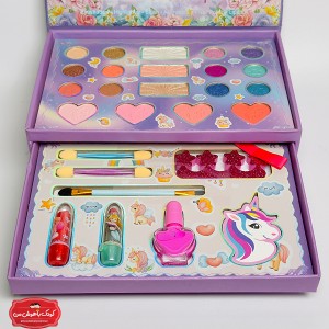 ست آرایشی کودک سه‌طبقه یونیکورن | IGODDCO Beauty Kit | All in One Makeup Set